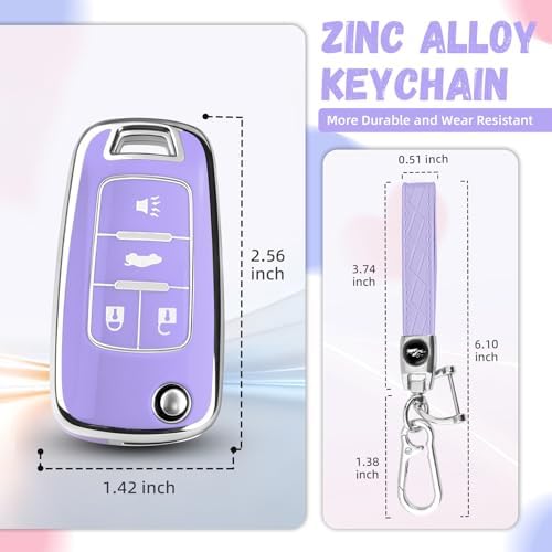 for Chevy Key Fob Cover, Premium Soft TPU Full Protection Key Cover - Image 3