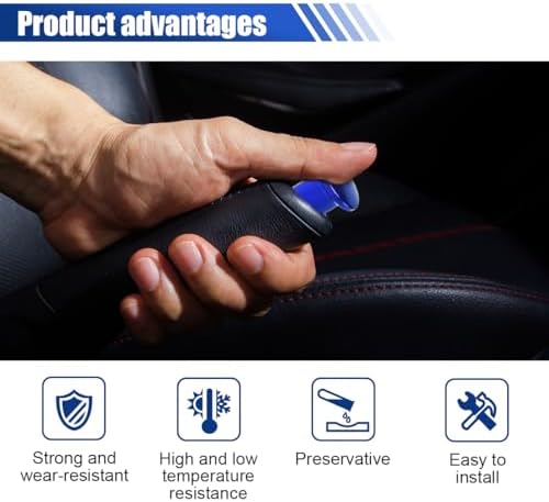 LAINLOY 2 PCS Car Turn Knob Drift Button, Emergency Brake Cover Turn Knob Cover - Image 3