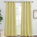 NICETOWN Paler Yellow Blackout Curtains 120" Long by NICETOWN