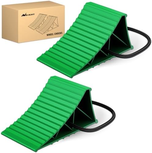 Nilight Wheel Chocks, Heavy Duty Wheel Stopper by Nilight
