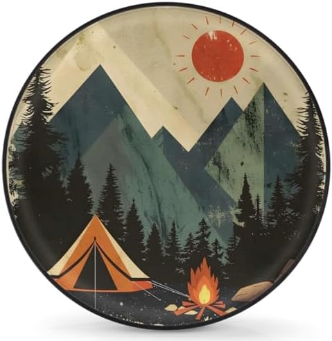 Rv Spare Tire Cover Wheel Mountain Forest Tree Sun Tire Covers Wheel Protectors by FengQuGou