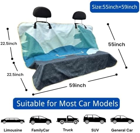 Waterproof Back Seat Cover for Dogs and Kids, Car Seat Protector Under Baby Car - Image 4