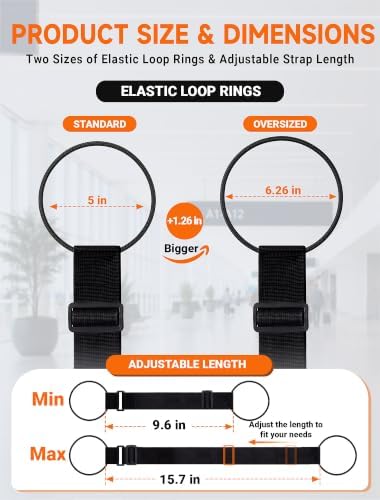 Adjustable Luggage Connector Straps, 4 Pack Luggage Straps - Image 2