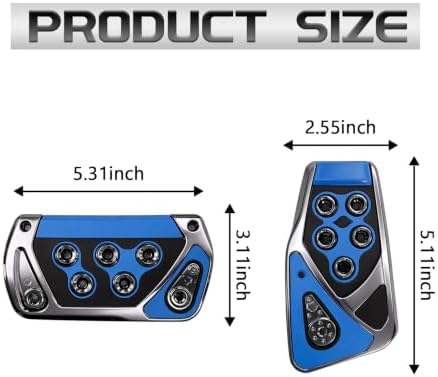 2 PCS Car Pedal Covers, Automatic Transmission Brake and Gas Pedal Pads - Image 2