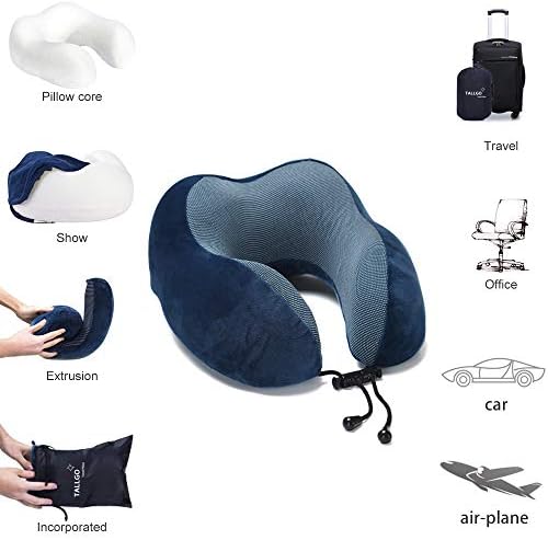 TALLGO Travel Pillow, Best Memory Foam Neck Pillow Head Support Soft Pillow - Image 6