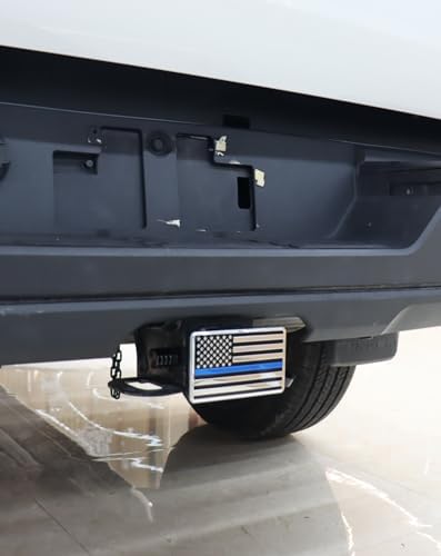 Heavy American Flag Metal Trailer Hitch Cover - Image 2