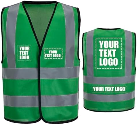 AYKRM 12 colour High visibility viz vest hi vis viz reflective work by AYKRM