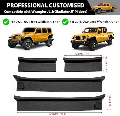 Door Sill Guards Kit for 2018-2026 Jeep Wrangler JL Unlimited - Image 6
