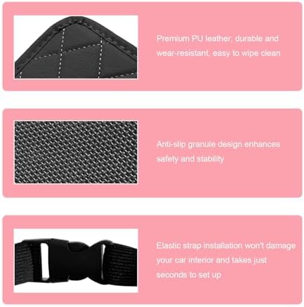Car Seat Back Organizer, Waterproof Leather Auto Backseat Storage Pocket - Image 3