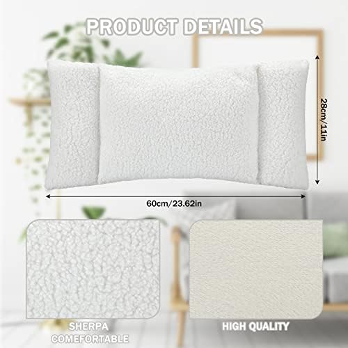 Queekay Fleece Lumbar Support Pillow 3 Section - Image 2