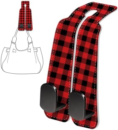 PU Leather Car Seat Hook, Storage Headrest Hanger, Cute Car Backseat Organizer - Image 6