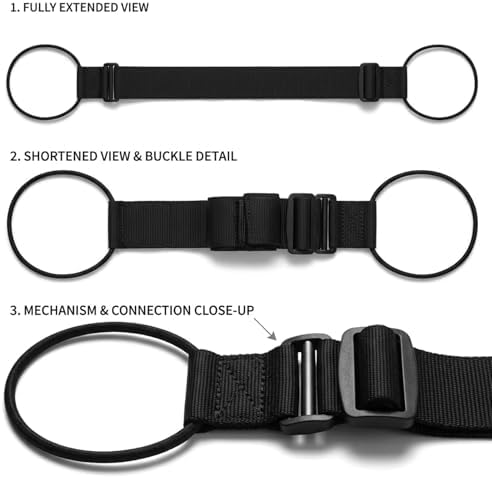 2-Pack Elastic Luggage Straps, Adjustable Bungee Belt - Image 4