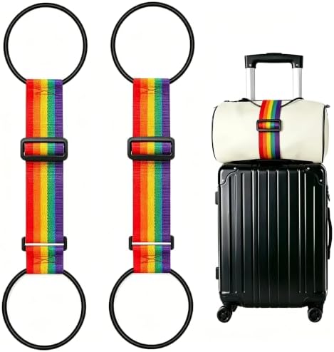 2Pack Adjustable Luggage Straps by VBWEOIJewelry