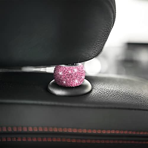 BELOMI 4 Pack Car Headrest Collars, Bling Car Head Rest Collars Rings Decor - Image 3