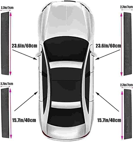 4 Pieces Car Door Sill Protector, Carbon Fiber Threshold Anti-Scratch Sticker - Image 5