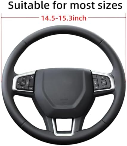 Leather Steering Wheel Cover 14.5-15 inchCompatible - Image 2