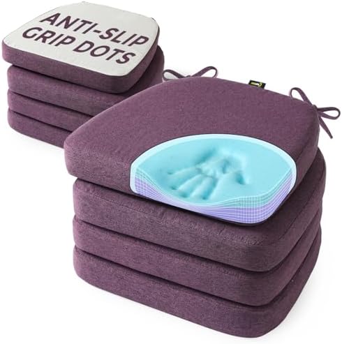 SUNROX Cooling Gel Memory Foam Chair Cushions, 2.6" Thick U-Shaped Dual-Layer by SUNROX