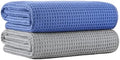 MICROFI New Microfiber Waffle Bath Towels, 2 Pieces, Fast Drying, Lint Free 430 by Unknown