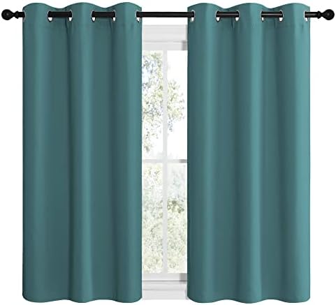 NICETOWN Short Kitchen Blackout Curtains, Thermal Insulated Solid Grommet - Image 2