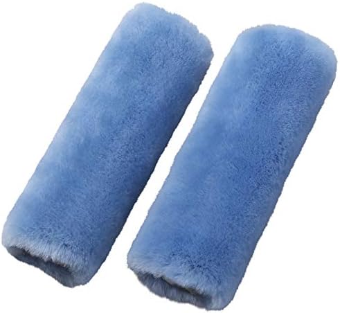 OGLAND 2 Pack Sheepskin Car Seat Belt Cover Pads | Wool Seatbelt Cushions by OGLAND