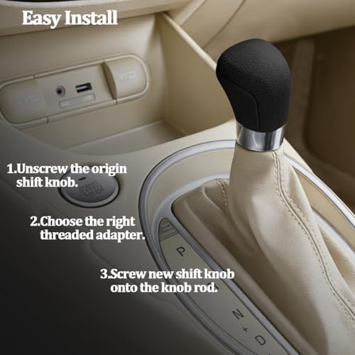 Car Gear Shift Knob Cover, Comfortable Silicone Anti-Skid Vehicle Shifter Stick - Image 4