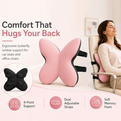 Back Support for Office Chair, Lumbar Support Pillow for Office Chair, Back - Image 2