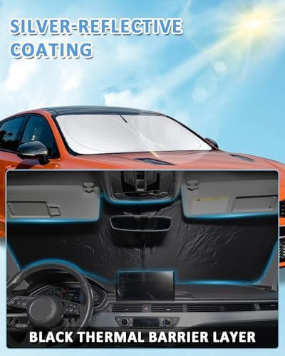 Sun Shade for Chevrolet Chevy Equinox 2018-2024 Windshield Sunshade Shield - Image 6