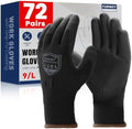 FURWEY Work Gloves, 16/32Pairs Nitrile, Seamless Nylon Knit by FURWEY