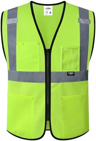 JKSafety Safety Vest for men women Hi Vis Vest by JKSafety