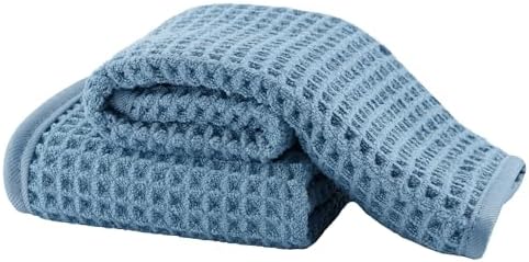 Microfiber Waffle Face Towels, 2 Pieces, Fast Drying, Lint Free 430 GSM by Unknown