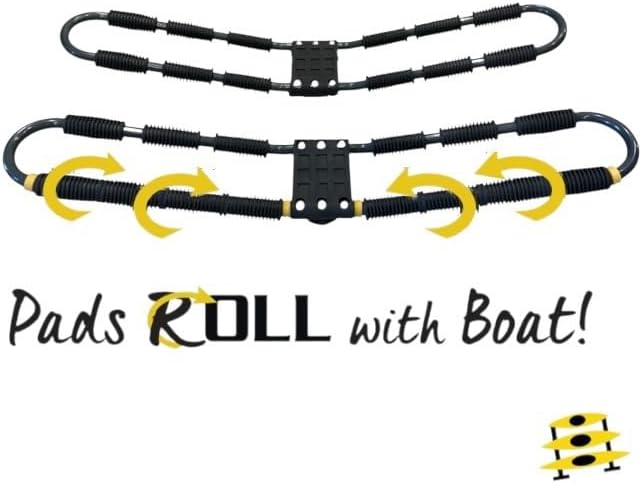 Suspenz Kayak Roof Rack with Tie Down Straps, EZ Roller V-Rack Car Top Carrier - Image 2