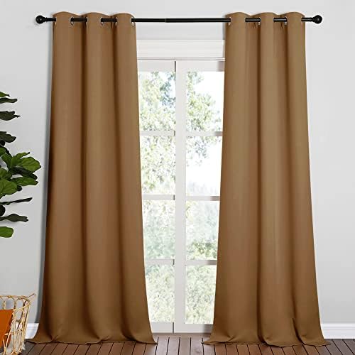 NICETOWN Sleek Blackout Curtains 2 Panels W42 x L90-inch by NICETOWN