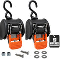 CargoBuckle G3 Heavy Duty Retractable Ratchet Straps, 2 in x 6 Ft by CargoBucklebyImmi