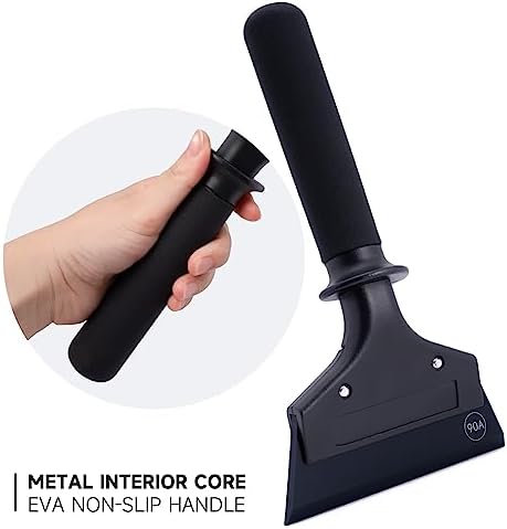 FOSHIO Small Squeegee for Window & Shower Glass Doors, Heavy Duty Metal Handle - Image 4