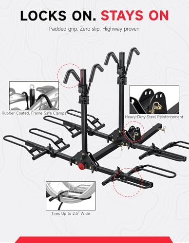 Young 4-Bike Rack Hitch Mount Platform Style Carrier - Image 7