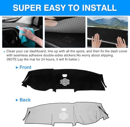 Autorder Dashboard Cover Mat for 2025 2026 Acura MDX Accessories Dash Cover - Image 5