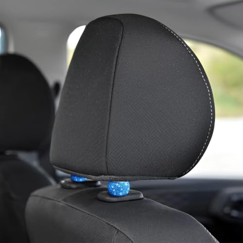 BELOMI 4 Pack Car Headrest Collars, Bling Car Head Rest Collars Rings Decor - Image 5
