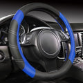 CAR PASS Line Rider Microfiber 15.5-16 Inch Leather Sporty Steering Wheel Cover by CARPASS