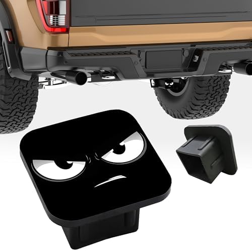 Trailer Hitch Cover, Angry Eyes Tow Hitch Cover by Unknown