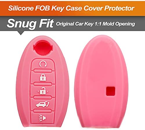 Silicone Key Fob Cover Fit for Nissan Armada Murano Rogue Maxima Altima - Image 3