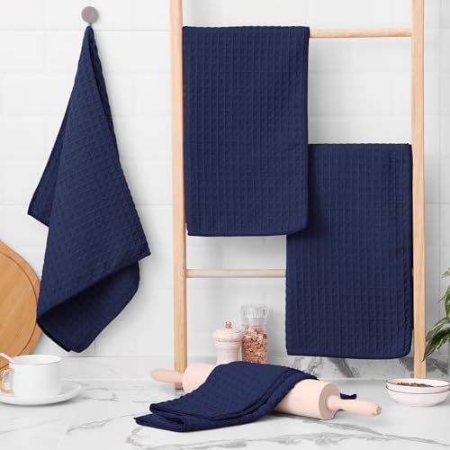 Homaxy Microfiber Waffle Weave Kitchen Towels, 6 Pack - Image 5
