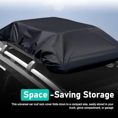 Car Roof Rack Cover, Waterproof and Sun Protective Roof Rack Cover, 74.8" x 57" - Image 5
