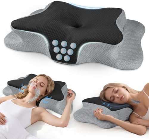 CHxxy Cervical Neck Pillow for Pain Relief Sleeping, Memory Foam Pillows by CHxxy