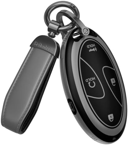 for Hyundai Key Fob Cover & Leather Keychain by Unknown