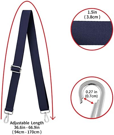 ZOOEASS Wide Shoulder Strap, Adjustable Replacement Belt Crossbody Canvas Bag - Image 3