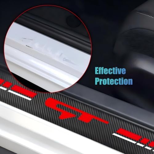 4-Pack Car Door Sill Guards Anti-Scratch Threshold Stickers - Image 3