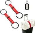 Red Luggage Bungee Strap，Extended Adjustable Luggage Connector Straps by Unknown