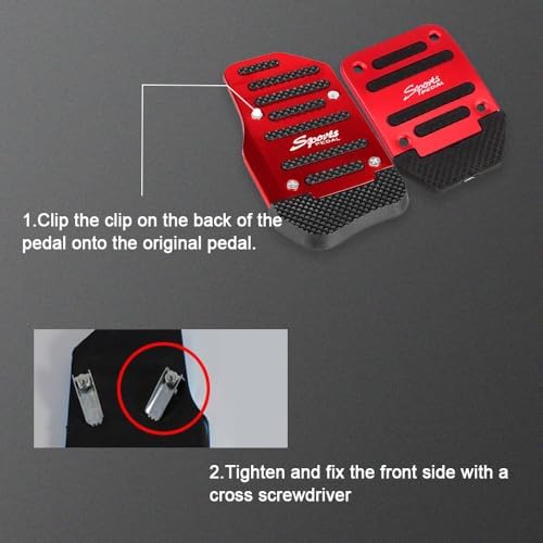 3PCS Non-Slip Car Pedal Covers, Premium Aluminum Alloy Pedal Pads - Image 6