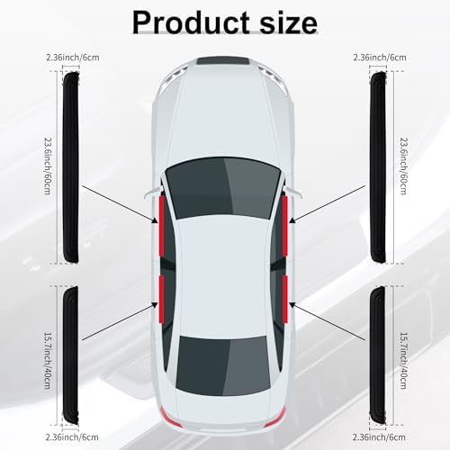SINGARO Car Door Threshold Protection, Door Width 23.6x2.36inch Car/SUV - Image 2