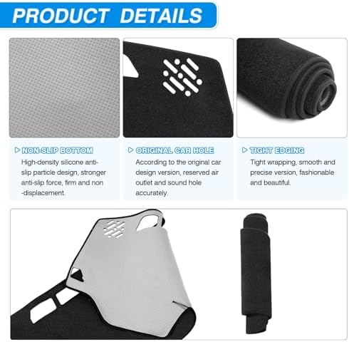 CARTIST Dash Cover for Dodge Ram 2009-2018 Without Hud Dashboard Cover Mat - Image 6